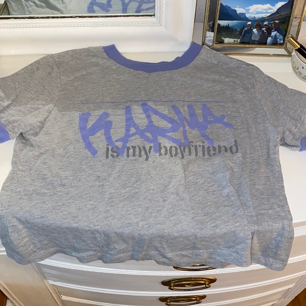 Taylor swift karma ringer tee